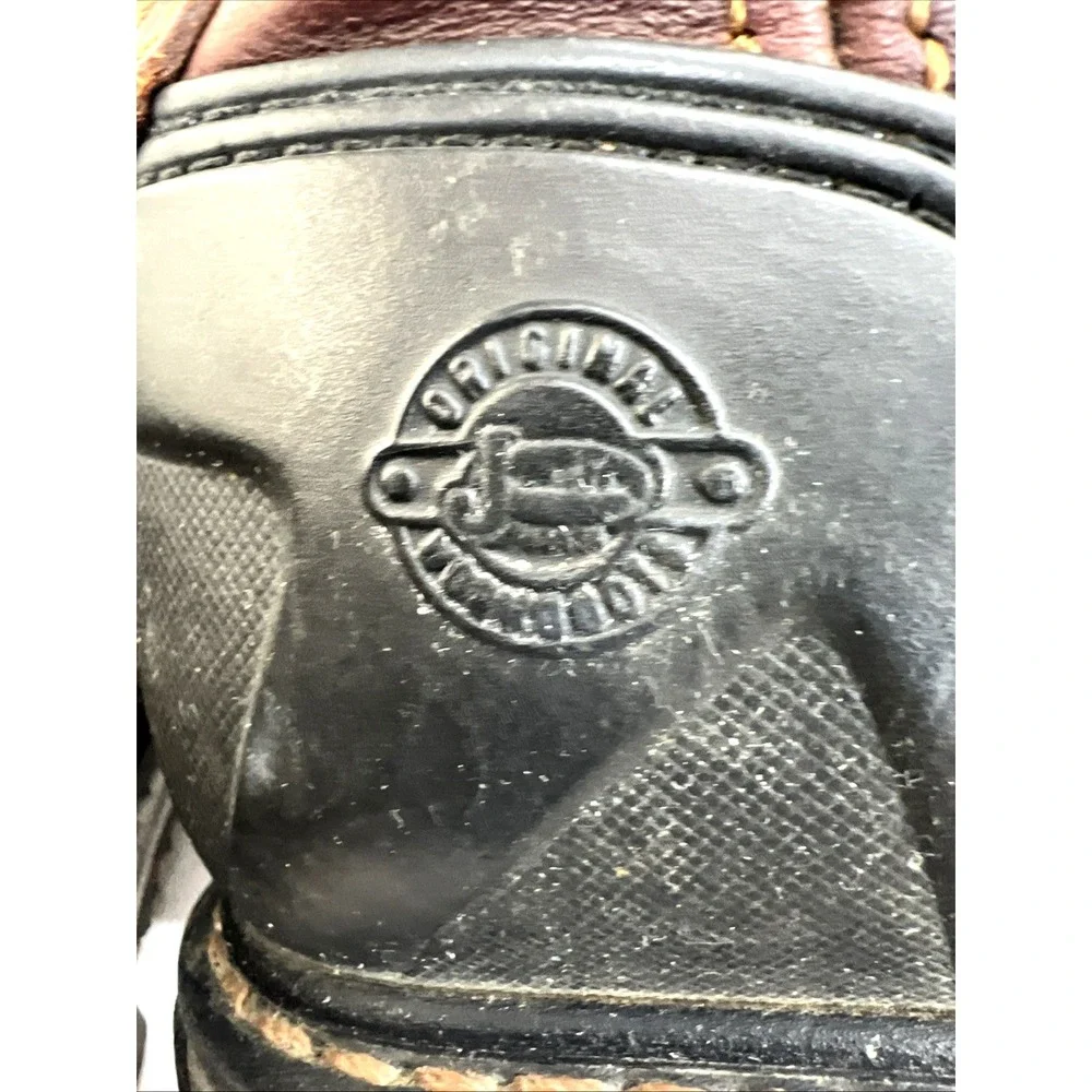 Justin Men's Warhawk Nano Toe Chestnut Leather Vibram Safety Workboot Size 8D‎